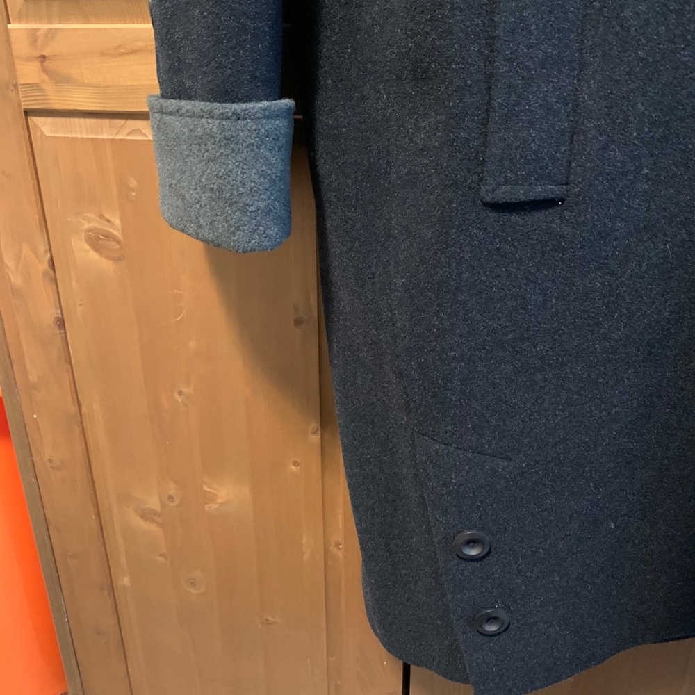 Ladies grey two toned wool coat - Picture 4 of 5